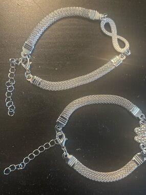 Silver Infinity Mesh Bracelet - Women Jewelry